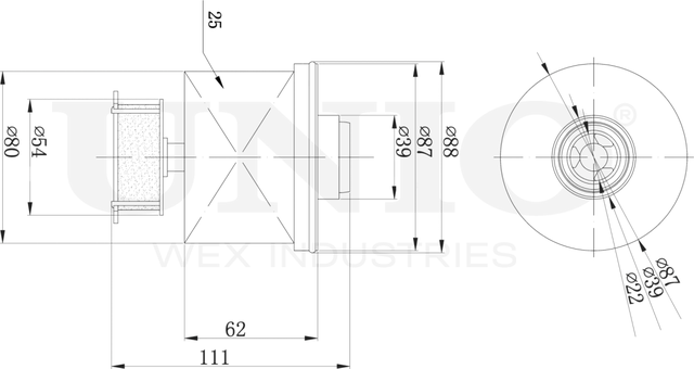 Фильтр топливный (Unio). Артикул FLT-50049