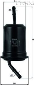 Топливный фильтр Mahle для Mazda 323 IV (BG) 1989-1996. Артикул KL 115