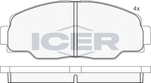 Тормозные колодки Icer. Артикул 141008