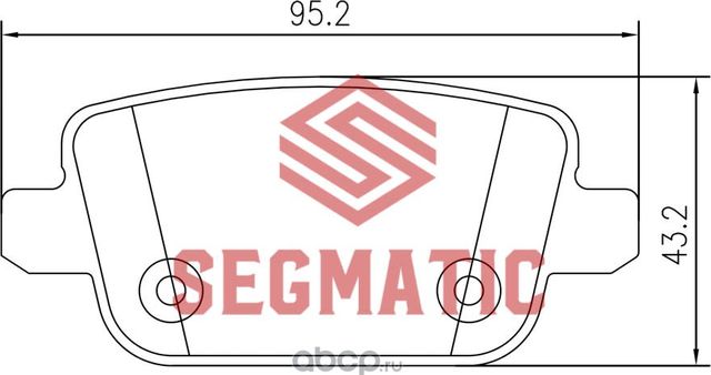 SGBP2606 Колодка торм диск зад Ford Mondeo 2.0 2007-2014 Ford Mondeo 2.0 2009-20 (Segmatic) Segmatic. Артикул SGBP2606