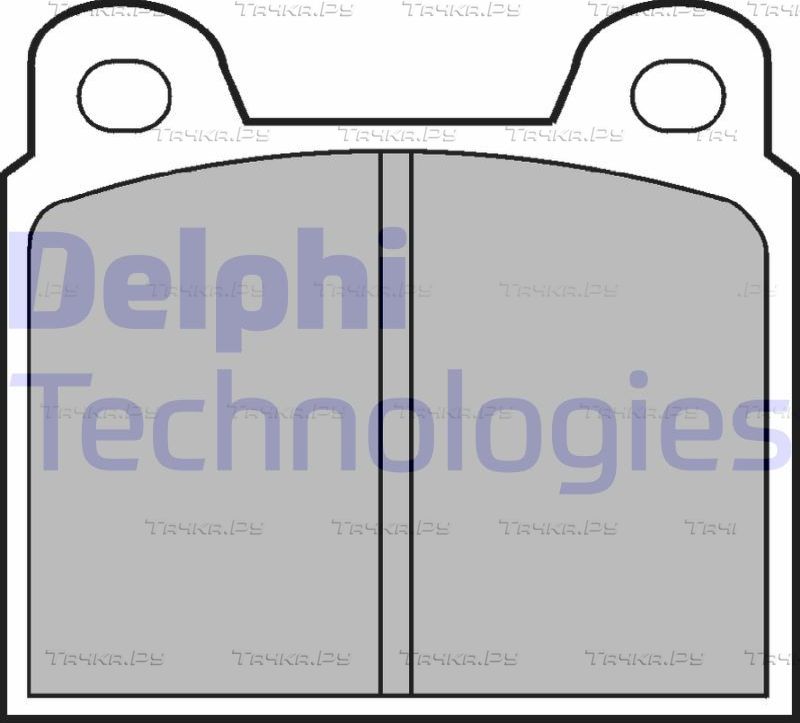 Тормозные колодки Delphi (Low-Metallic). Артикул LP20