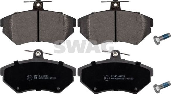 Тормозные колодки SWAG передние для Audi A4 I (B5) 1994-2001. Артикул 30 91 6336