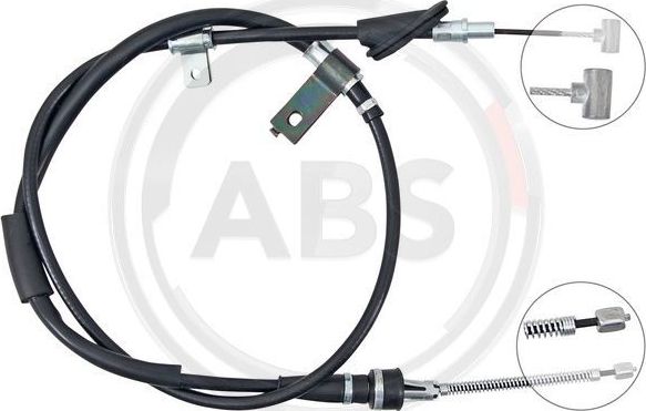 Трос ручника (тросик ручного тормоза) ABS задний левый для Subaru Justy II 1995-2003. Артикул K14095