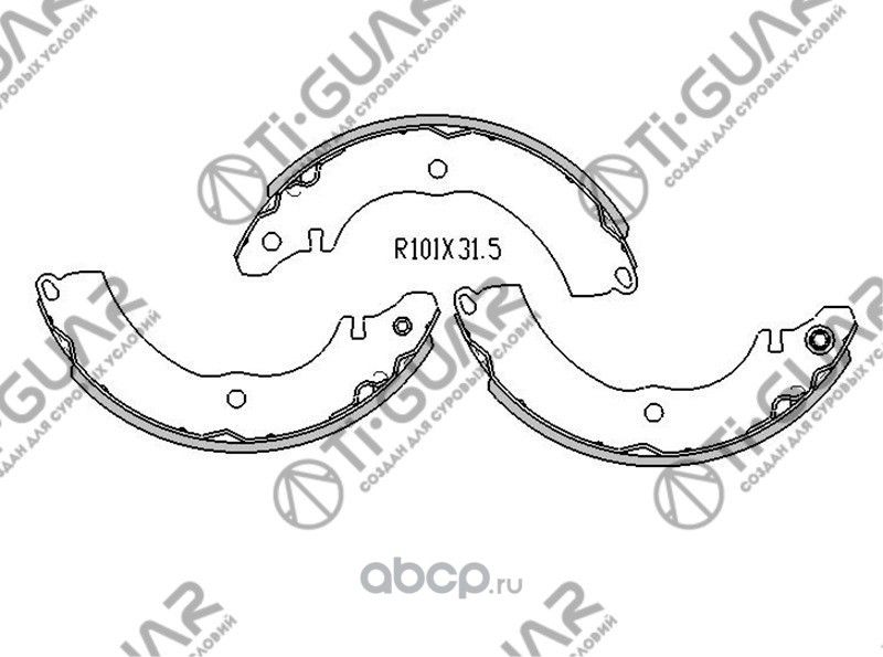 Тормозные колодки TG-6729/FN6729* TiGUAR (TI-Guar). Артикул TG6729