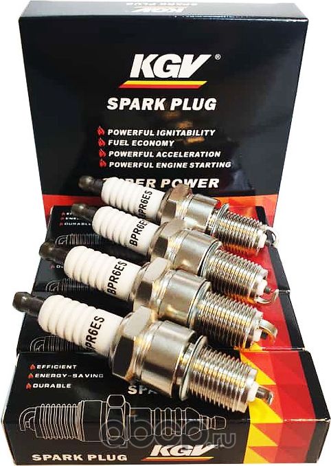 Свеча зажигания KGV ВАЗ-2101-2107 (после 1988г.) с БСЗ, 2108, 21081, 21083, Ока, KGV. Артикул BPR6ES