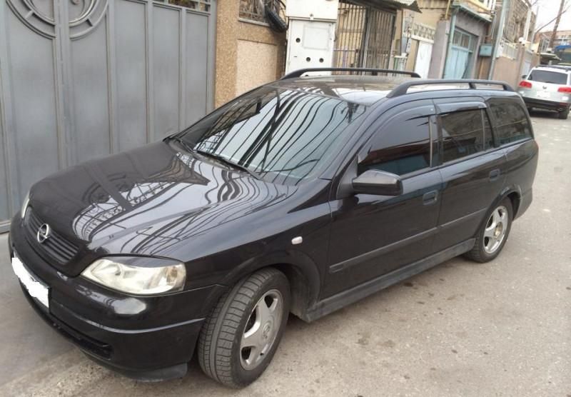 Дефлекторы Cobra Tuning для окон Opel Astra G универсал 1998-2004. Артикул O11698