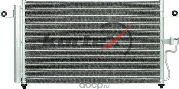 Радиатор кондиционера HYUNDAI ACCENT 99- 1.3/1.5/1.6 АКПП 620x357x17 (Kortex). Артикул KRD2030