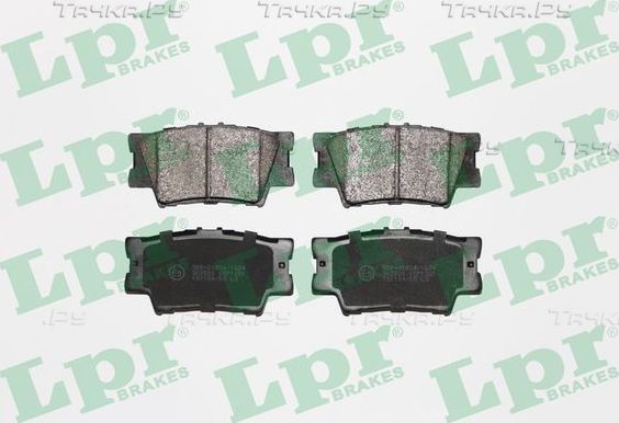 Тормозные колодки LPR задние для Toyota RAV4 IV (CA40) 2012-2019. Артикул 05P1281