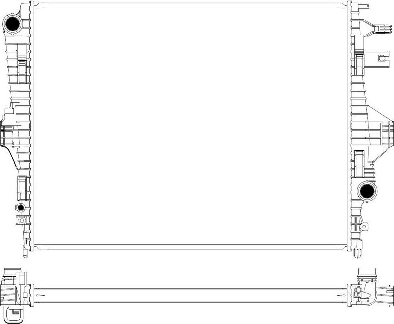 Радиатор охлаждения двигателя Sakura. Артикул 3471-4001