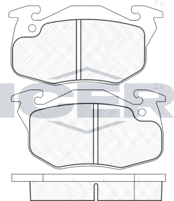 Тормозные колодки Icer. Артикул 181120