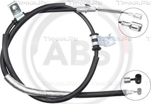 Трос ручника (тросик ручного тормоза) ABS. Артикул K16998
