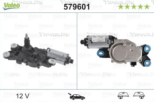 Мотор стеклоочистителя (моторчик дворников) Valeo Orignal Part. Артикул 579601