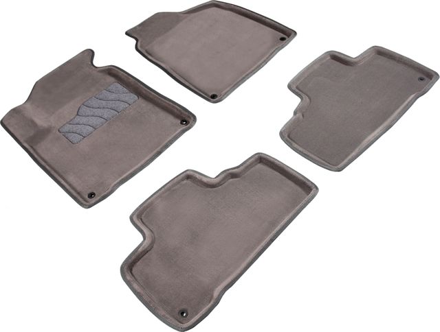 Коврики Seintex 3D ворсовые для салона SsangYong Actyon II 2010-2015 СЕРЫЕ. Артикул 84125