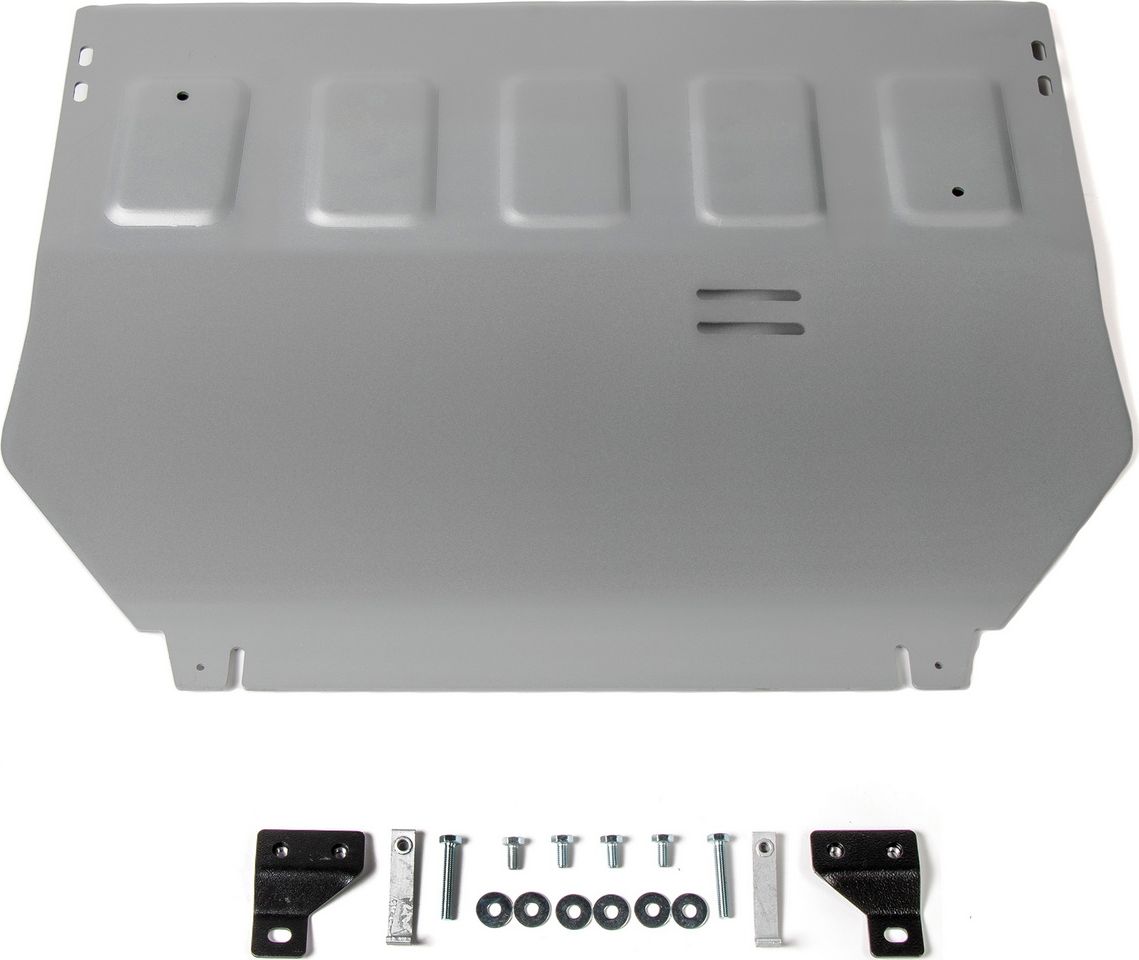 Защита алюминиевая Rival для картера и КПП Mitsubishi Eclipse Cross 2018-2021. Артикул 333.4050.1