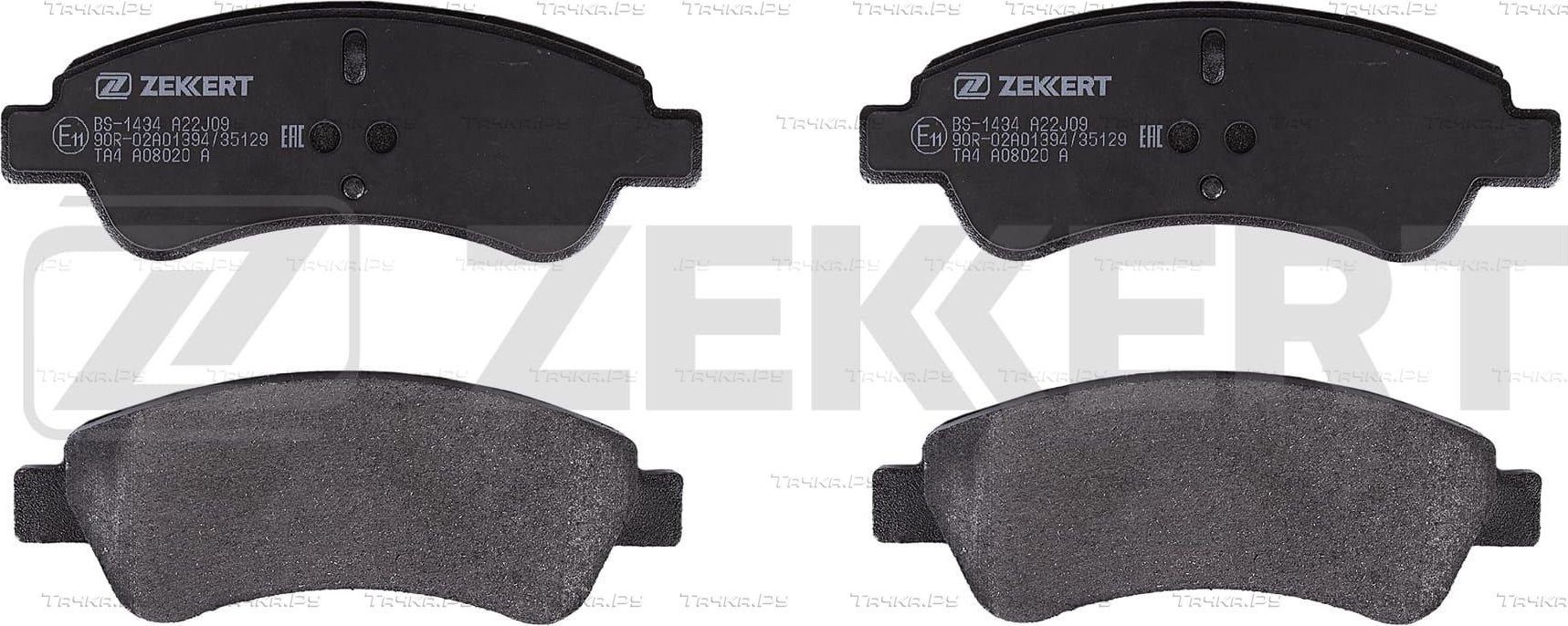 Тормозные колодки Zekkert передние для Citroen C4 I 2005-2011. Артикул BS-1434