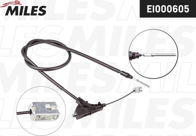 Трос ручника (тросик ручного тормоза) Miles. Артикул EI000605