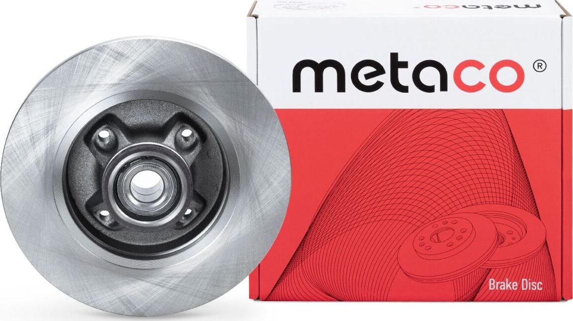 Диск тормозной CITROEN C4/BERLINGO 02- задн. ABS, С ПОДШИПНИКОМ (Metaco). Артикул 3060256
