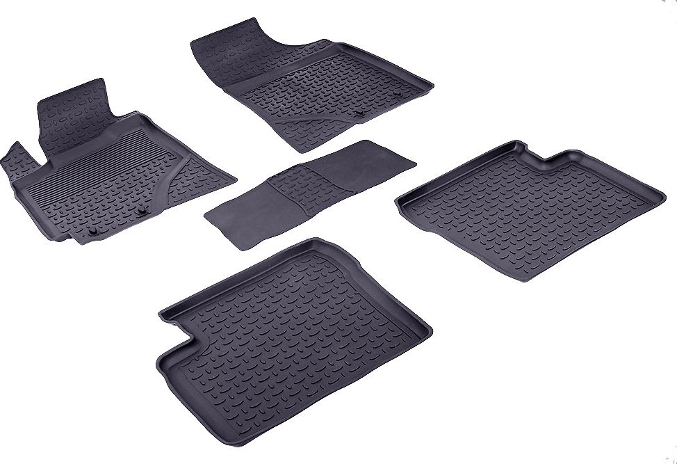 Коврики резиновые Seintex с высоким бортиком для салона Geely Emgrand EC7 2013-2016. Артикул 84940