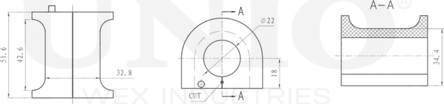 Втулка стабилизатора (Unio). Артикул RMP-10017