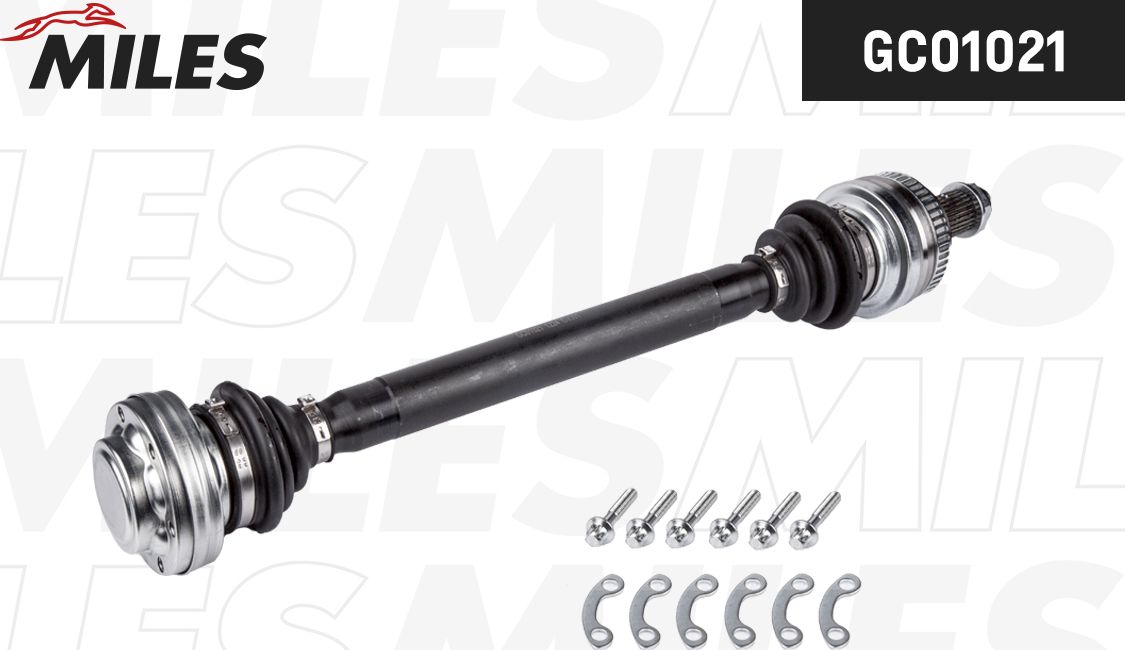 Полуось (привод в сборе, приводной вал) Miles левая для BMW 1 I (E81/E82/E87/E88) 2007-2011. Артикул GC01021