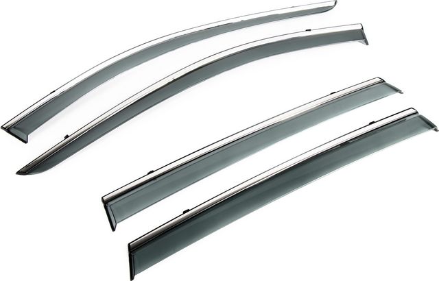 Дефлекторы Rival с молдингом для окон Nissan X-Trail T32 2015-2018 2018-2026. Артикул 84109001