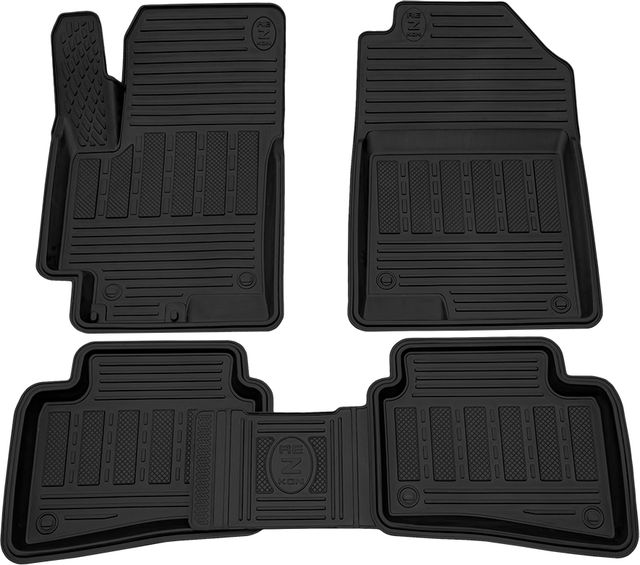 Коврики Rezkon резиновые для салона Kia Rio IV 2017-2026. Артикул 1021020300