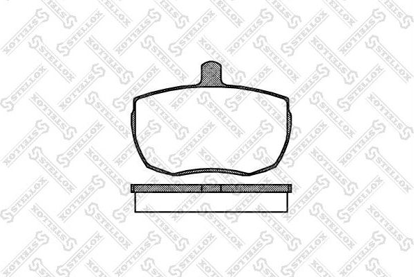 Тормозные колодки Stellox. Артикул 067 000-SX