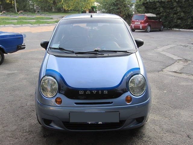 Дефлектор VT52 (широкий) для капота Daewoo Matiz I 1998-2005. Артикул DW01VT