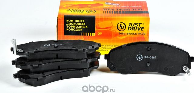 Колодки тормозные, передние GDB3448 (Just Drive). Артикул JBP0287