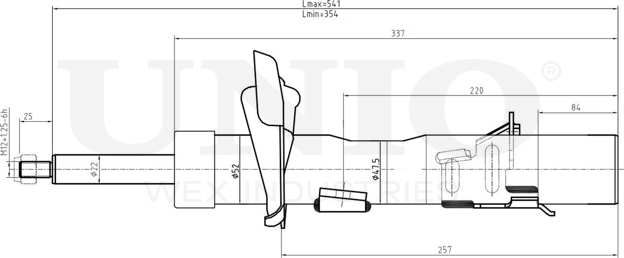 Амортизатор подвески (Unio). Артикул SAB-10263