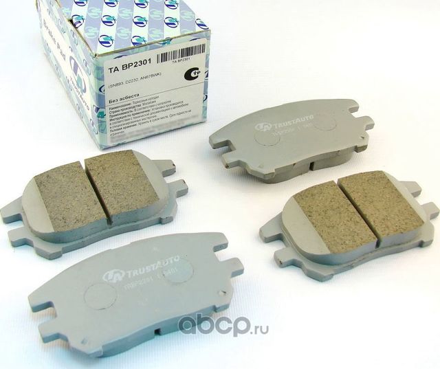 КОЛОДКИ ДИСКОВЫ (Trustauto). Артикул TABP2301