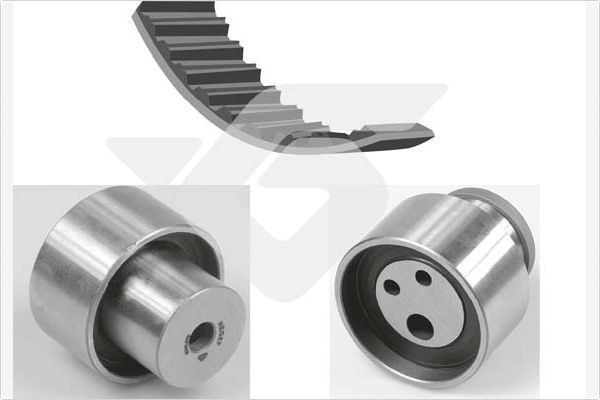 Ремень ГРМ с роликами (комплект) Hutchinson для Fiat Brava 1995-2001. Артикул KH 63