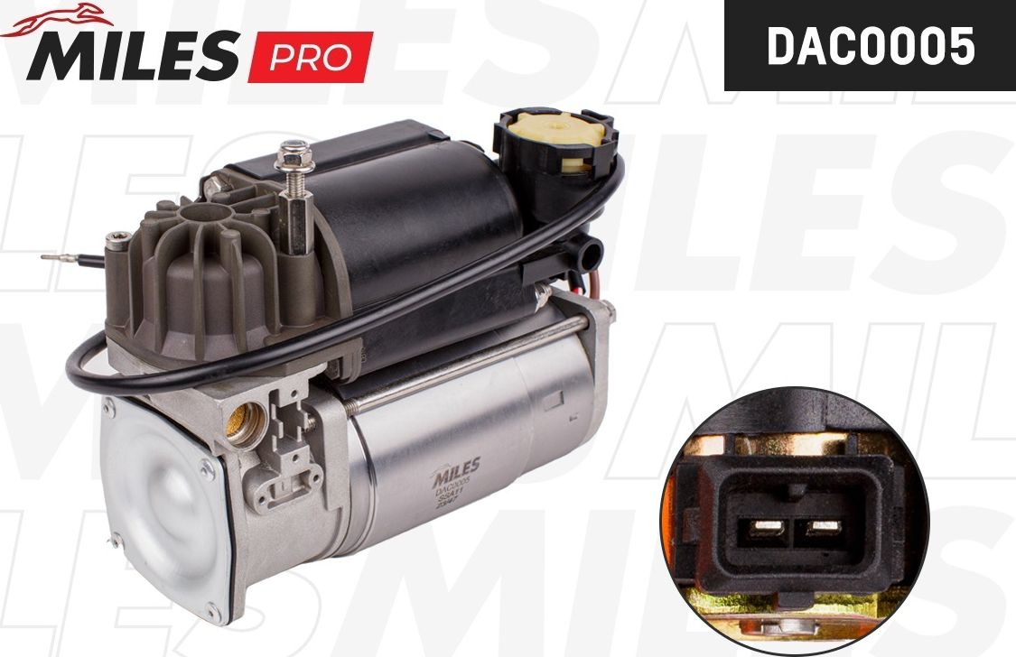 Компрессор пневмоподвески BMW X5 (E53) 00-06 W/REAR LEVELING (Miles) Miles. Артикул DAC0005
