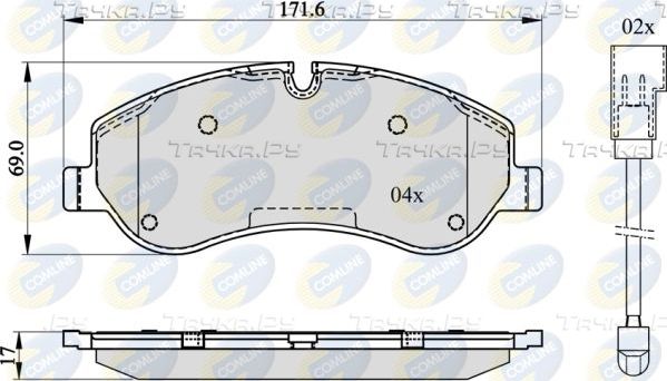 Тормозные колодки Comline Comline. Артикул CBP22142