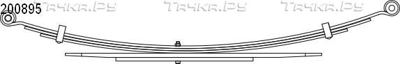 Рессора CS-Germany задняя для Ford Ranger III 2011-2015. Артикул 10.200.895.00
