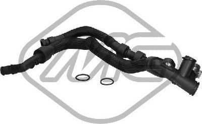 Патрубок радиатора (системы охлаждения) Metalcaucho. Артикул 03784