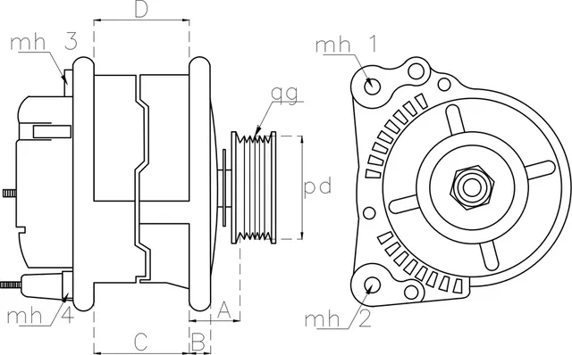 Генератор (Tesla Technics). Артикул TT12947