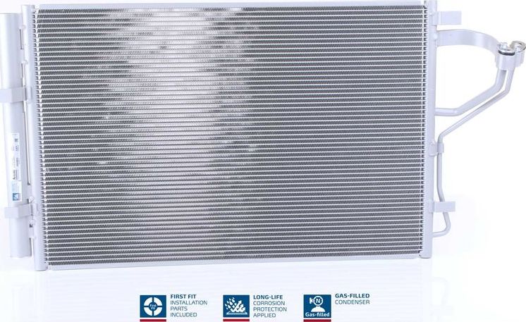 Радиатор кондиционера (конденсатор) Nissens (алюминий). Артикул 940268