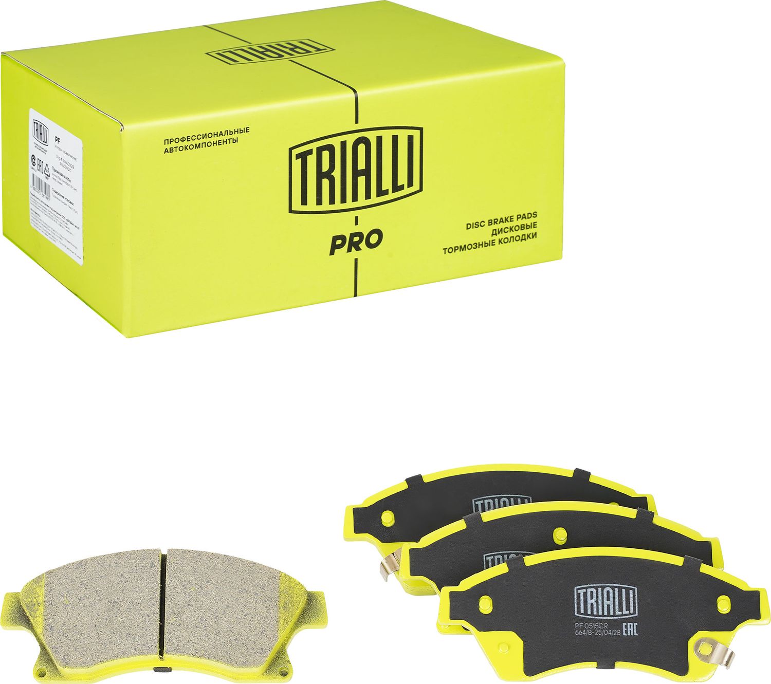 Тормозные колодки Trialli (Low-Metallic). Артикул PF 0515CR