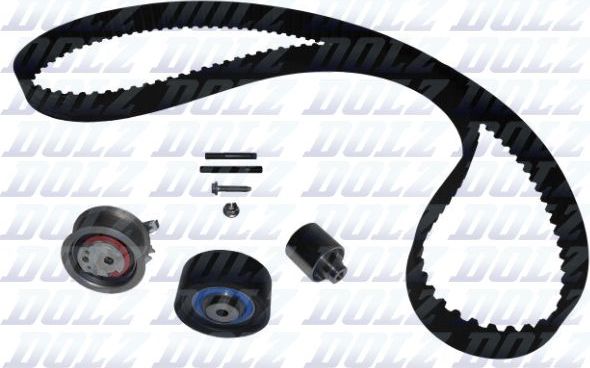 Ремень ГРМ с роликами (комплект) Dolz. Артикул SKD047