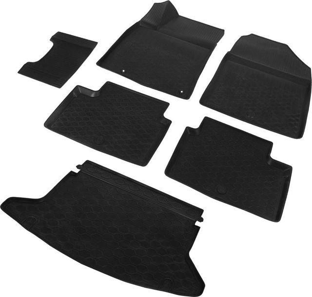 Комплект ковриков Rival для салона и багажника Kia Ceed III хэтчбек (Comfort, Luxe, Classic, Prestige) 2018-2026. Артикул K12801005-6