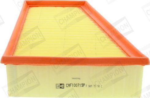 Воздушный фильтр Champion для SEAT Ibiza III 2002-2009. Артикул CAF100719P