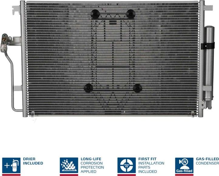 Радиатор кондиционера (конденсатор) Nissens (алюминий). Артикул 940826