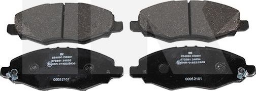 Тормозные колодки NK передние для Toyota Hilux VII 2005-2008. Артикул 224590