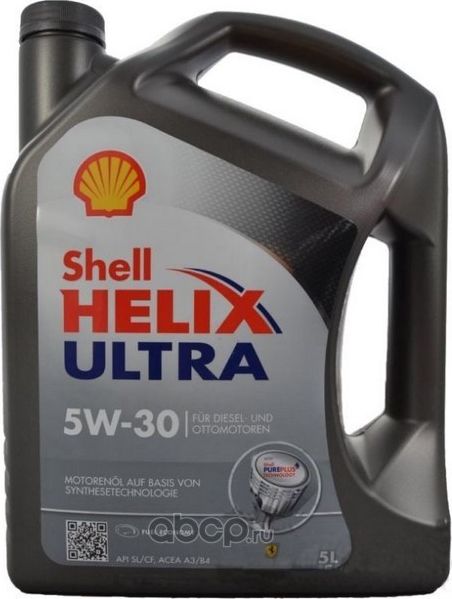 Масло моторное HELIX ULTRA 5W30 синт.5л SHELL. Артикул 550040655