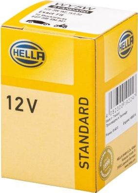 WY5W 12V-5W (W2,1x9,5d) Hella STANDARD. Артикул 8GP 003 594-541
