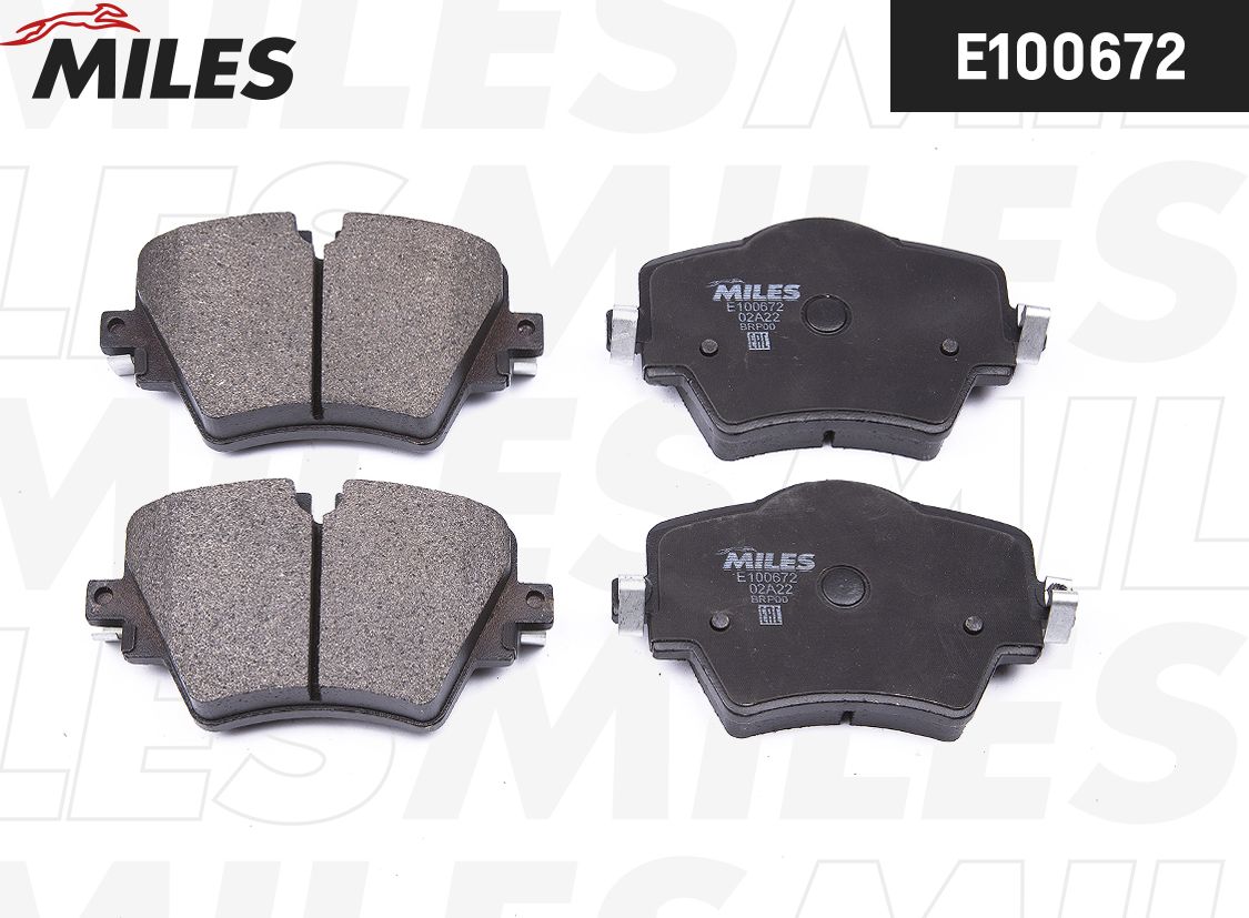 Тормозные колодки Miles (Semi-Metallic). Артикул E100672