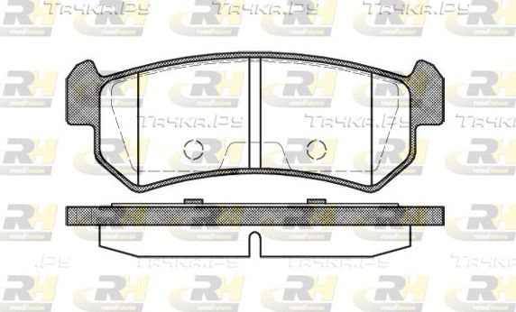Тормозные колодки RoadHouse задние для Daewoo Lacetti 2004-2010. Артикул 21048.00