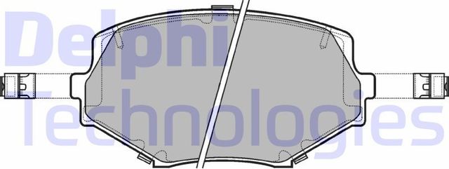 Тормозные колодки Delphi (органический) передние для Mazda MX-5 I (NA) 1993-1998. Артикул LP1074