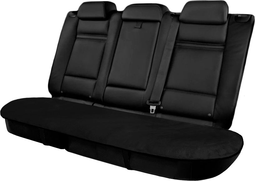 Накидка универсальная Rezkon меховая Мутон на заднее сидения, цвет Черный. Артикул 8104005110